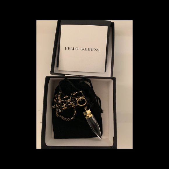 Jewelry - Quartz/Black Onyx Necklace New
